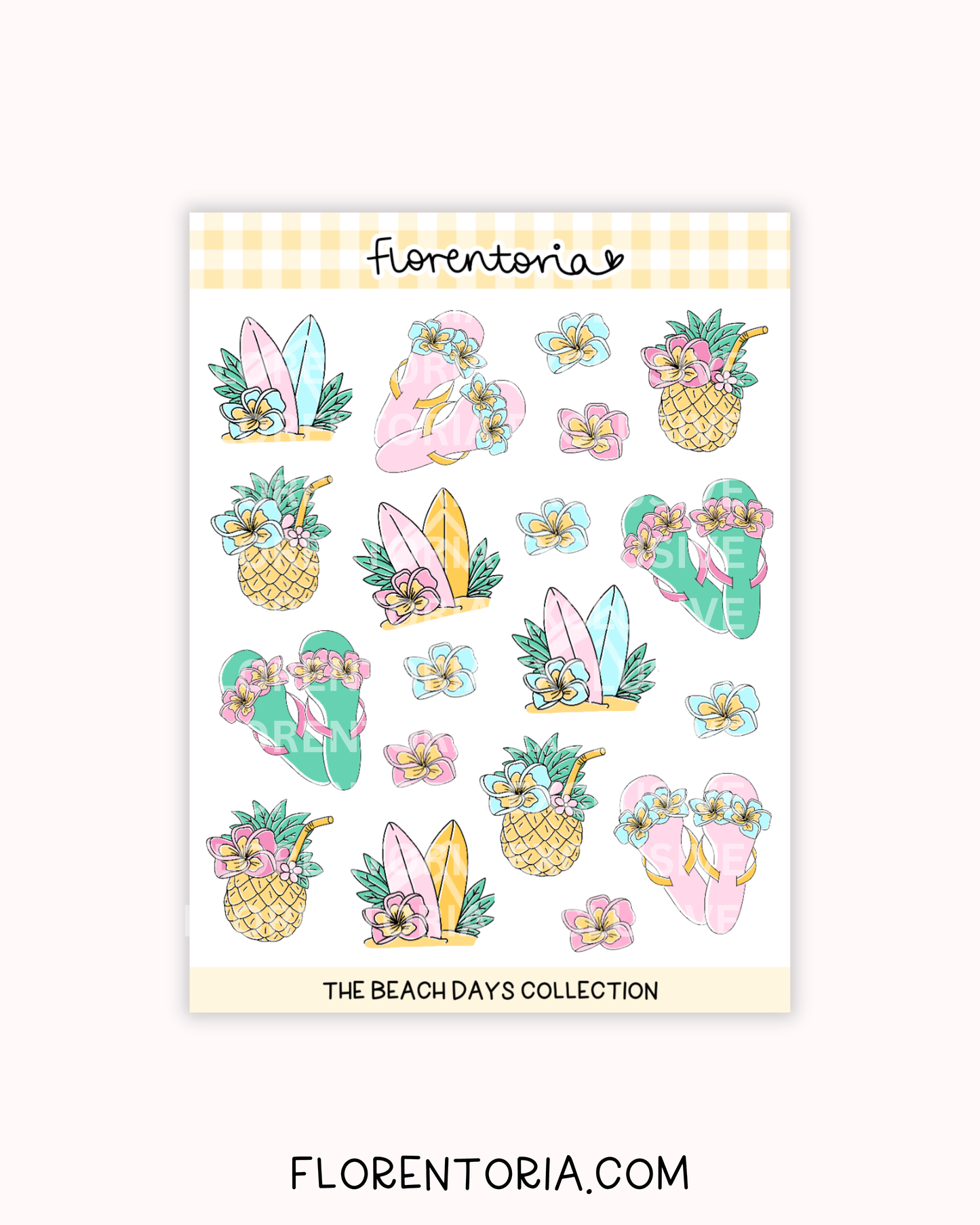 Beach Days Sticker Sheet