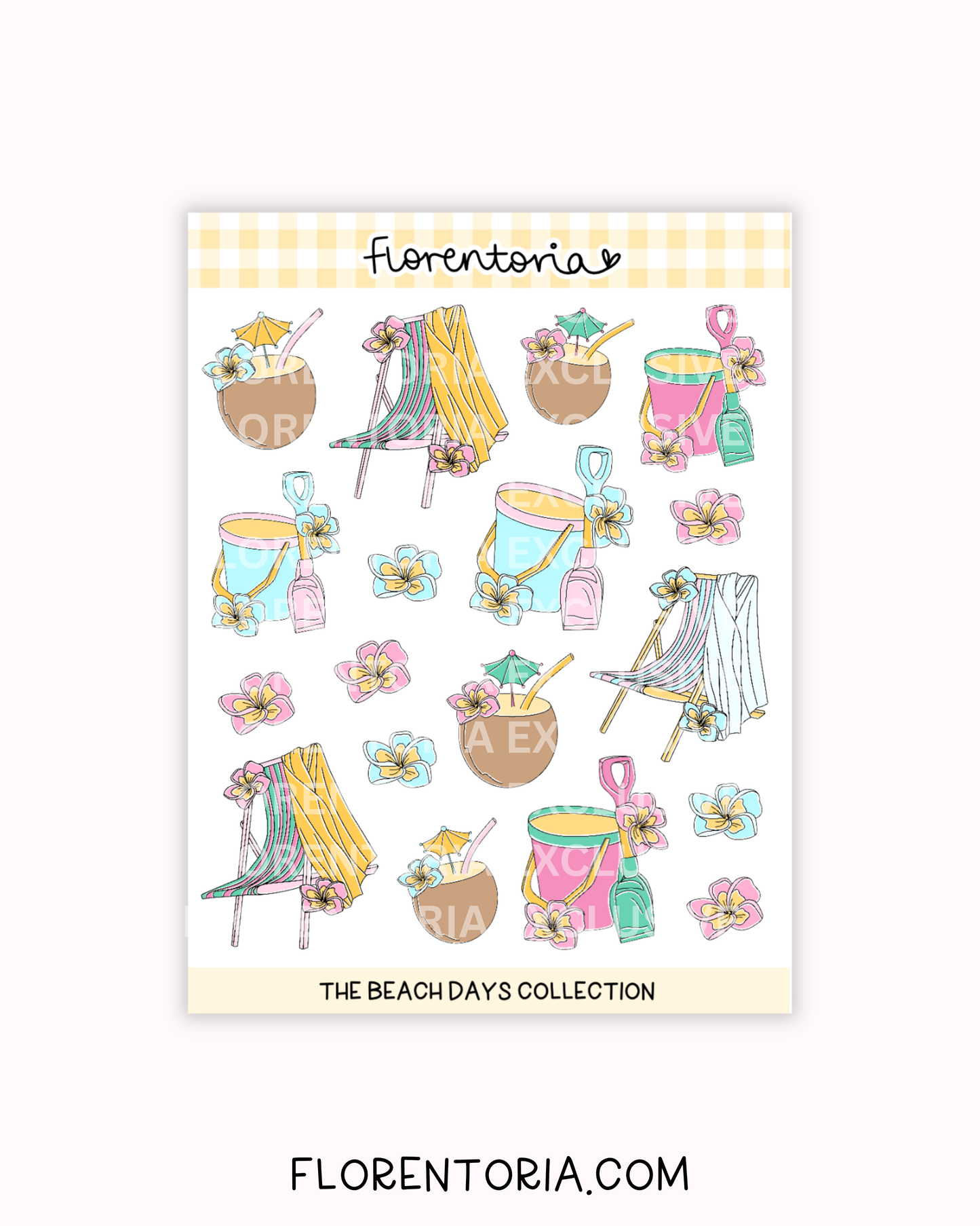Beach Days Sticker Sheet
