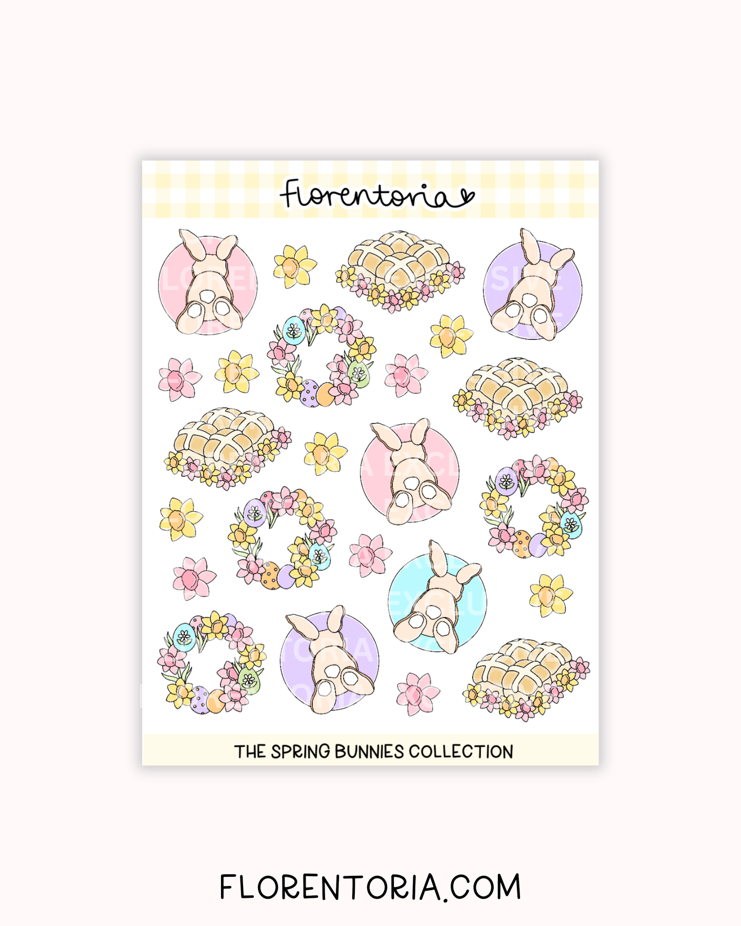 Spring Bunnies Sticker Sheet