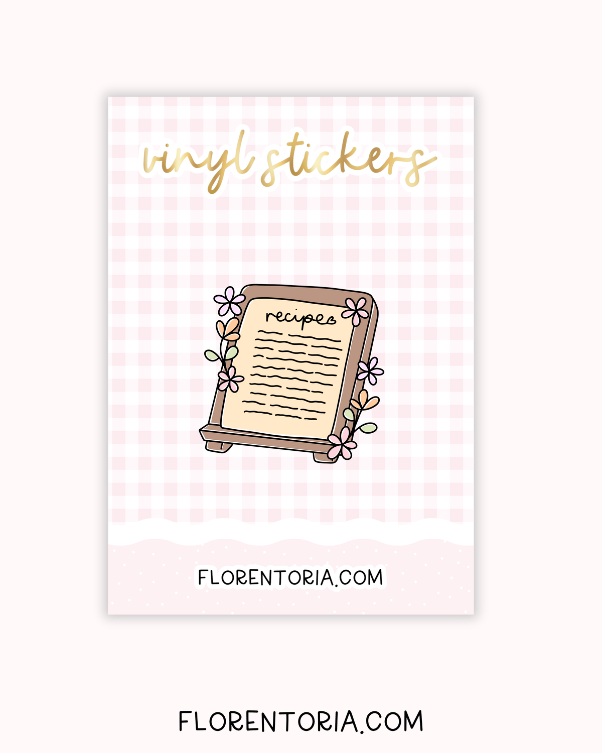 Buttercup Baking Vinyl Sticker