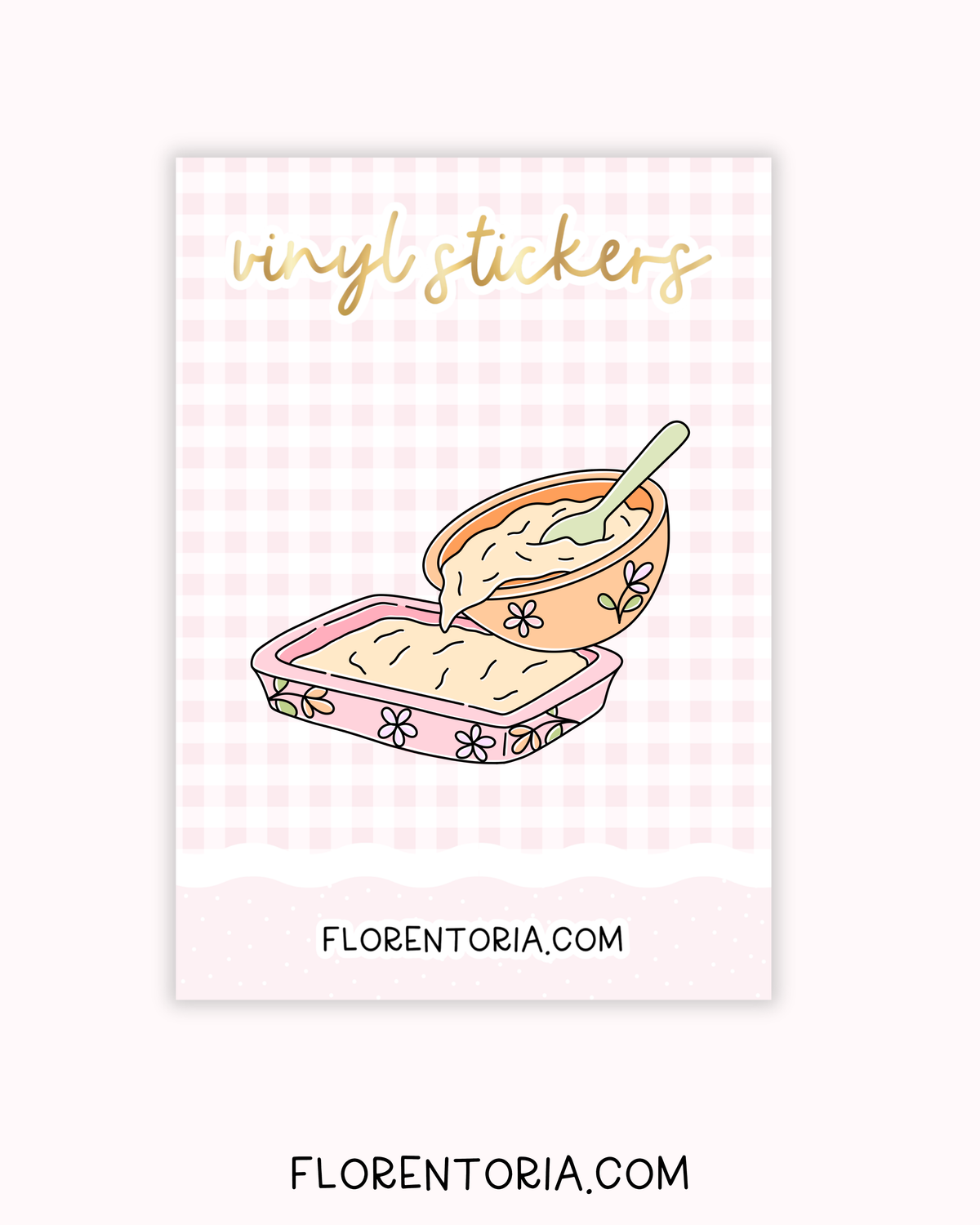 Buttercup Baking Vinyl Sticker