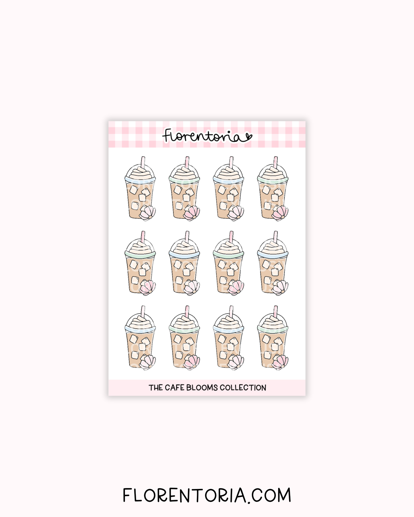 Cafe Blooms Sticker Sheet