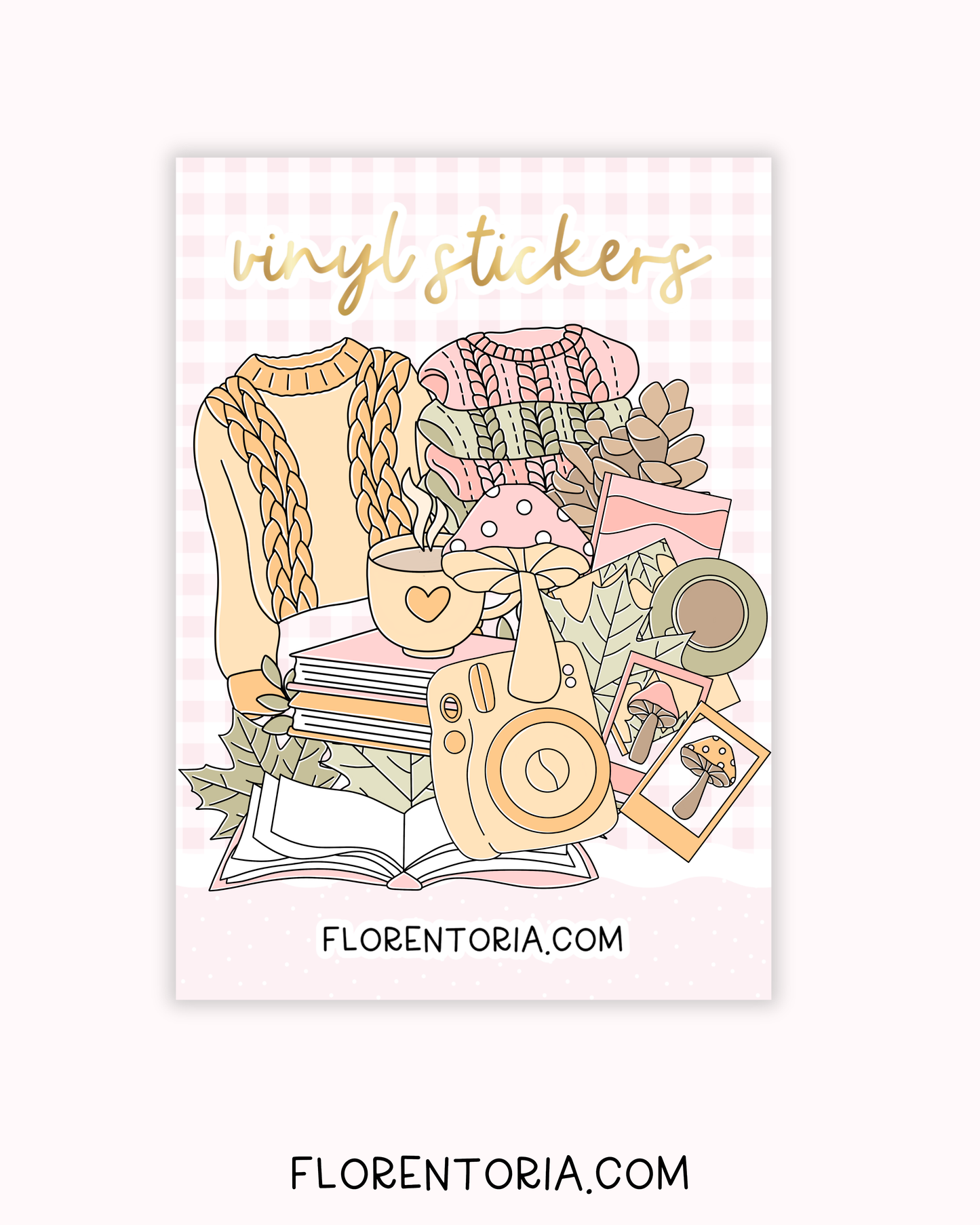 Sweater Weather Set Of 8 Vinyl Stickers