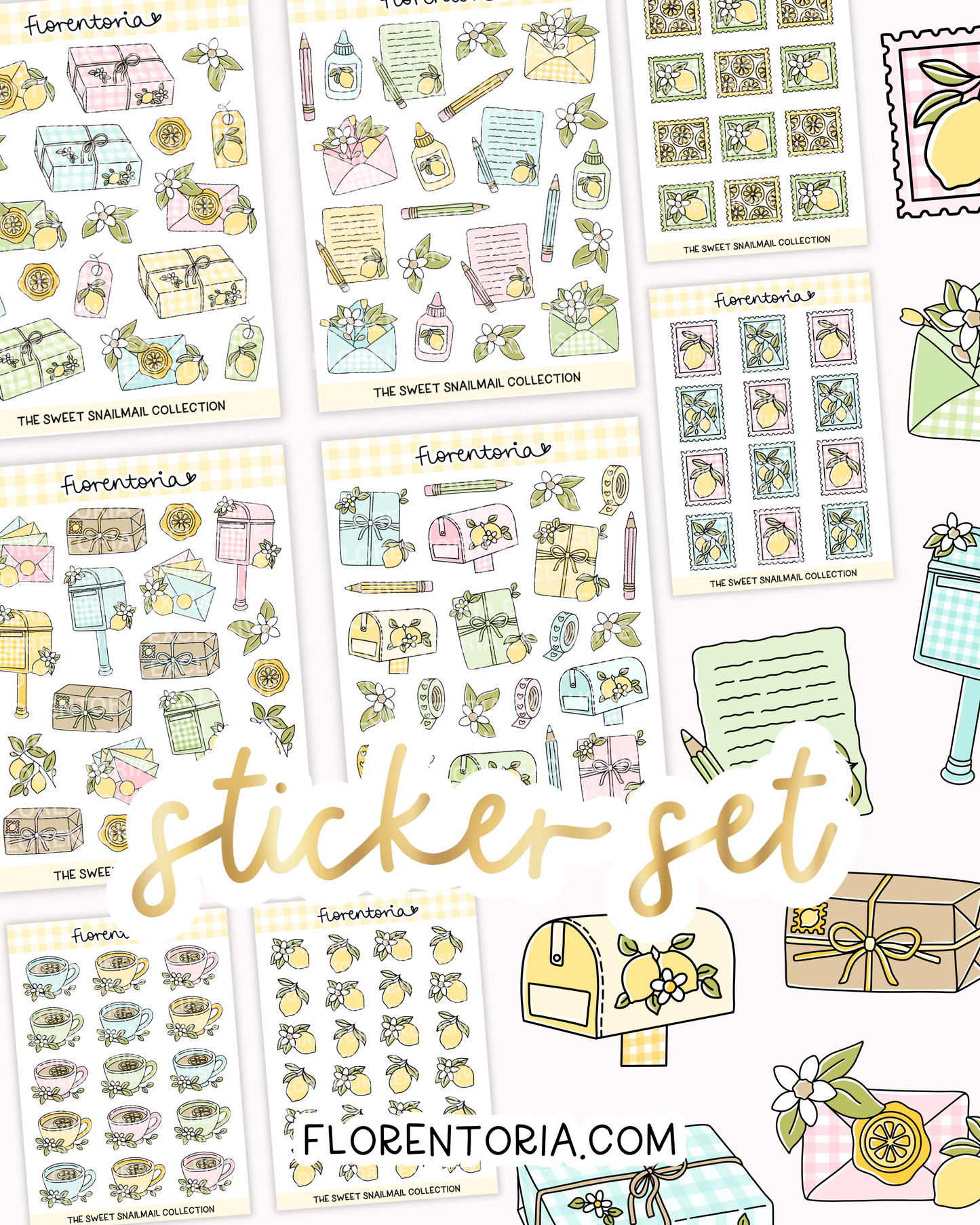 Sweet Snailmail Sticker Set