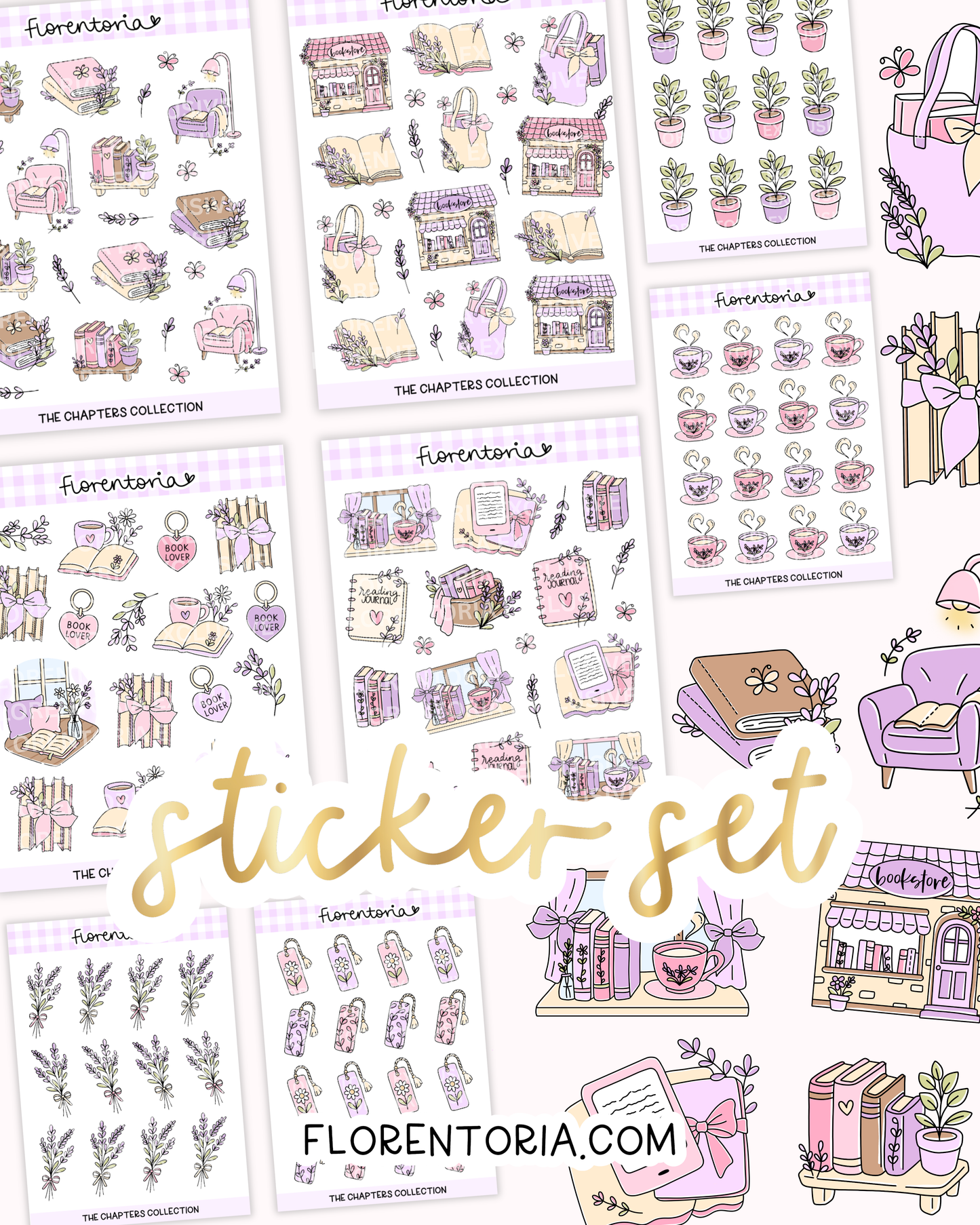 Chapters Sticker Set