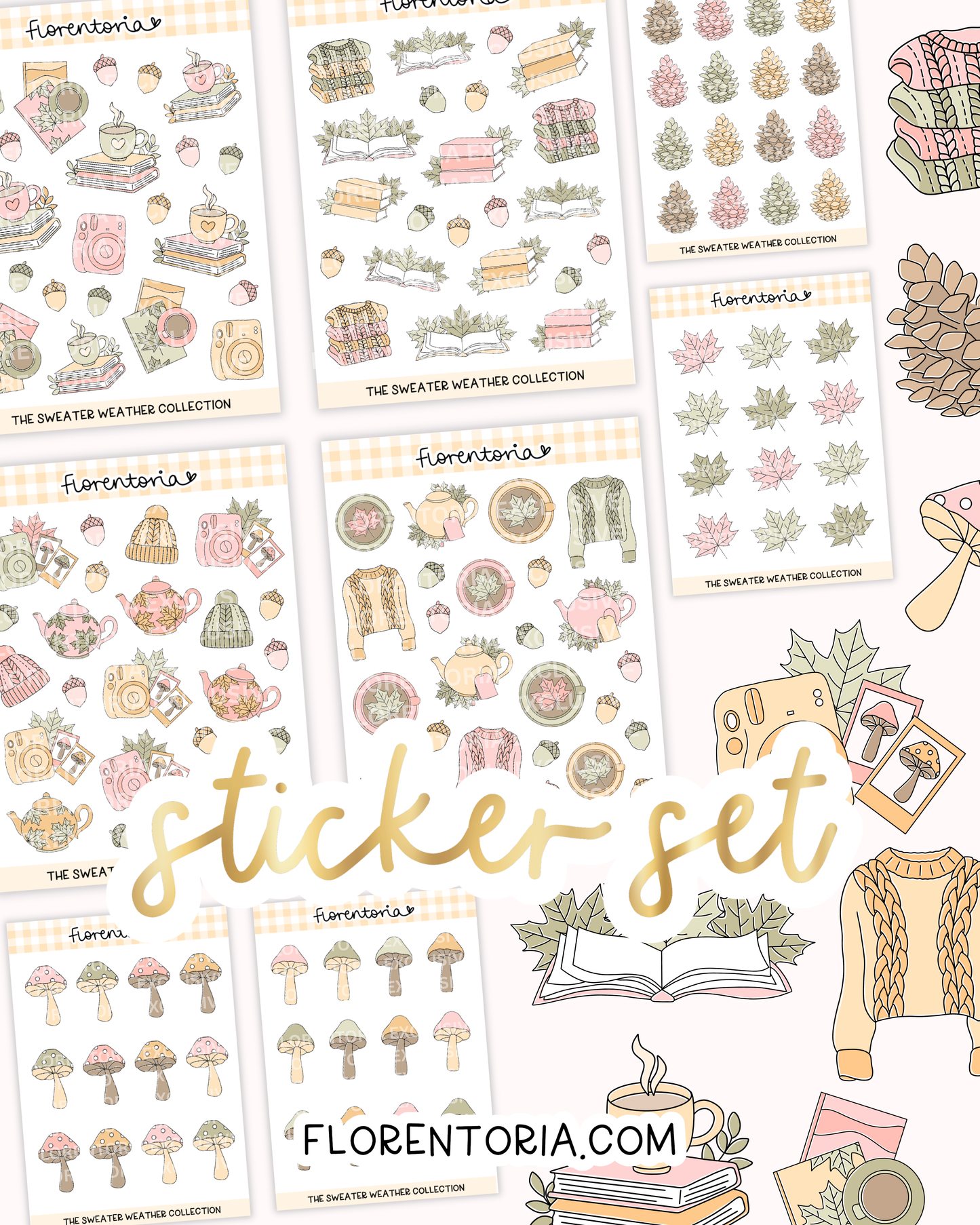 Sweater Weather Sticker Set