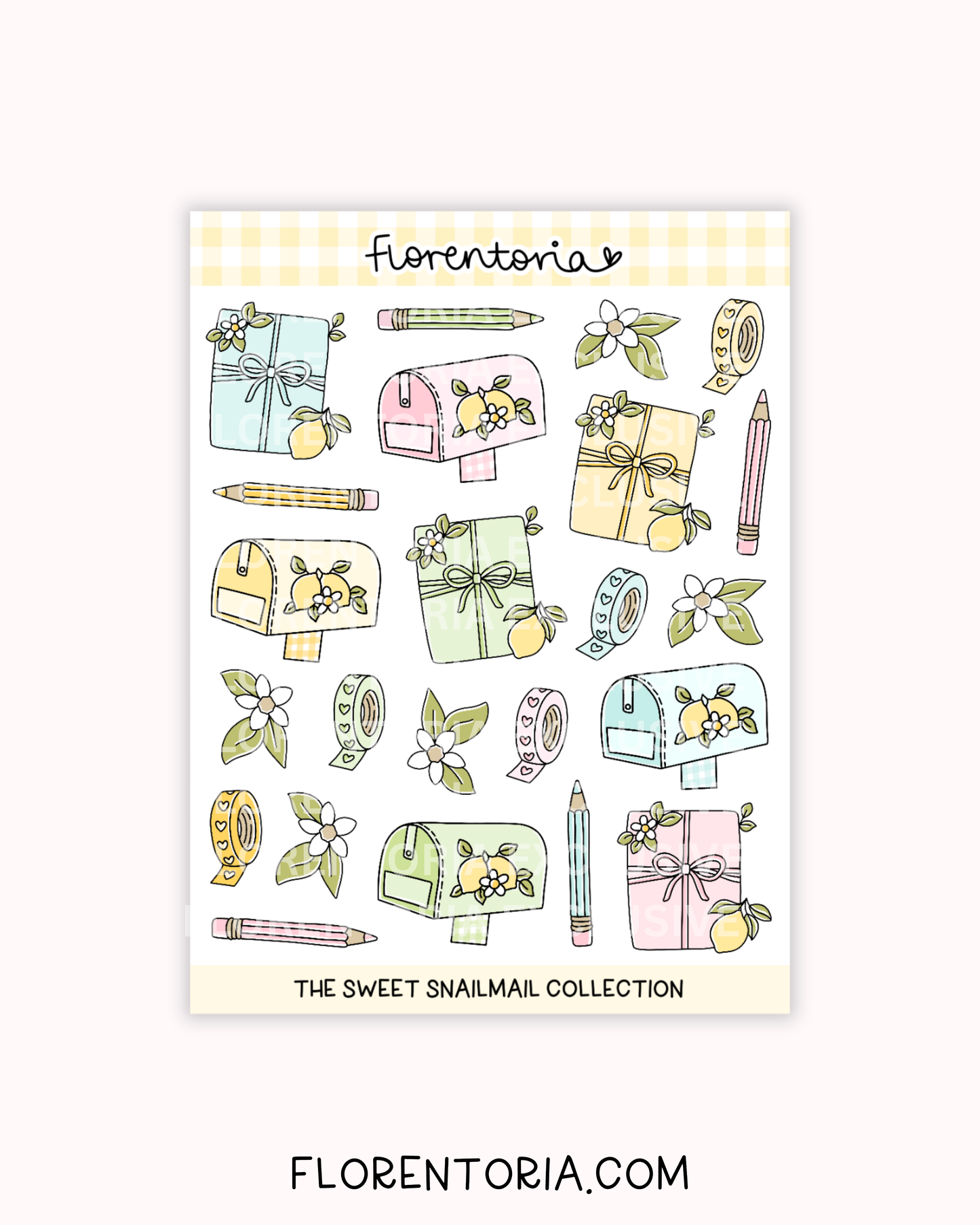 Sweet Snailmail Sticker Sheet