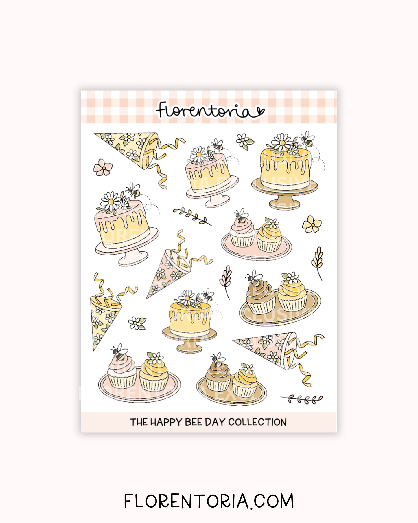 Happy Bee Day Sticker Sheet