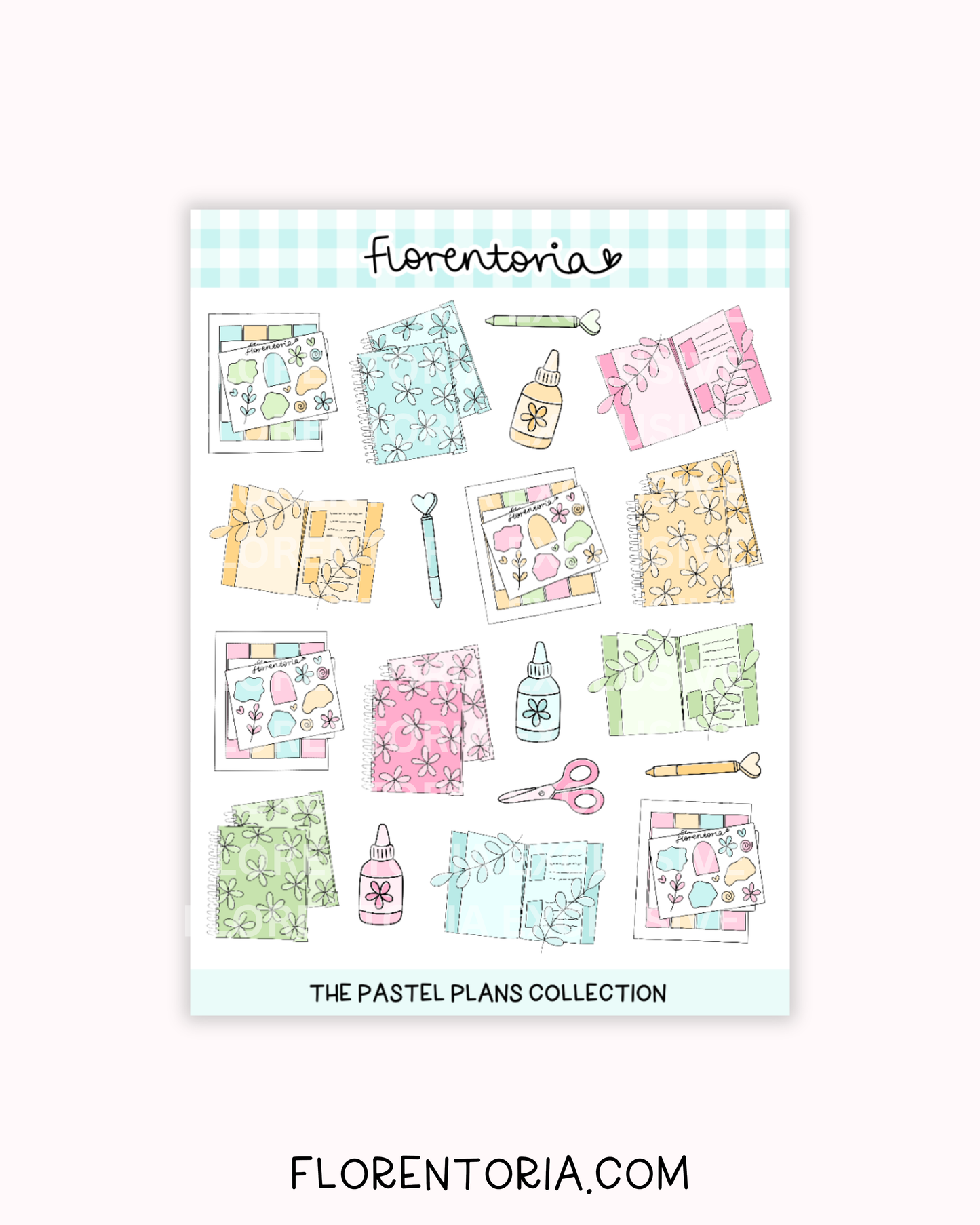 Pastel Plans Sticker Sheet