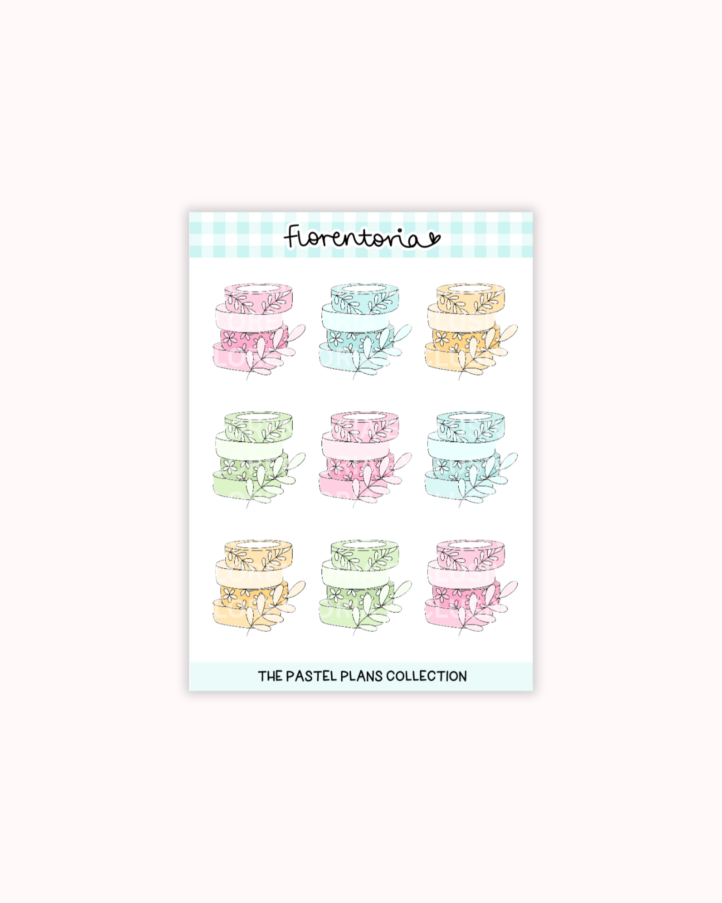 Pastel Plans Sticker Sheet