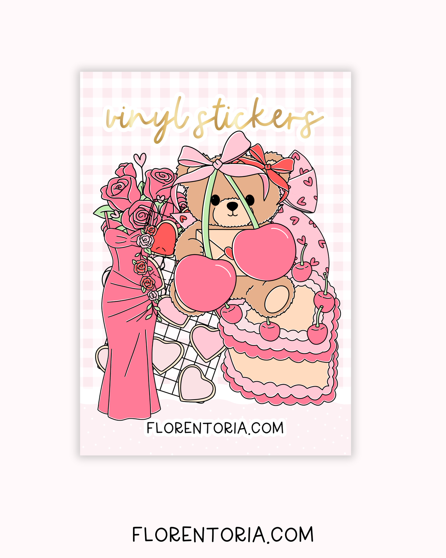 Love Letters Set Of 8 Vinyl Stickers