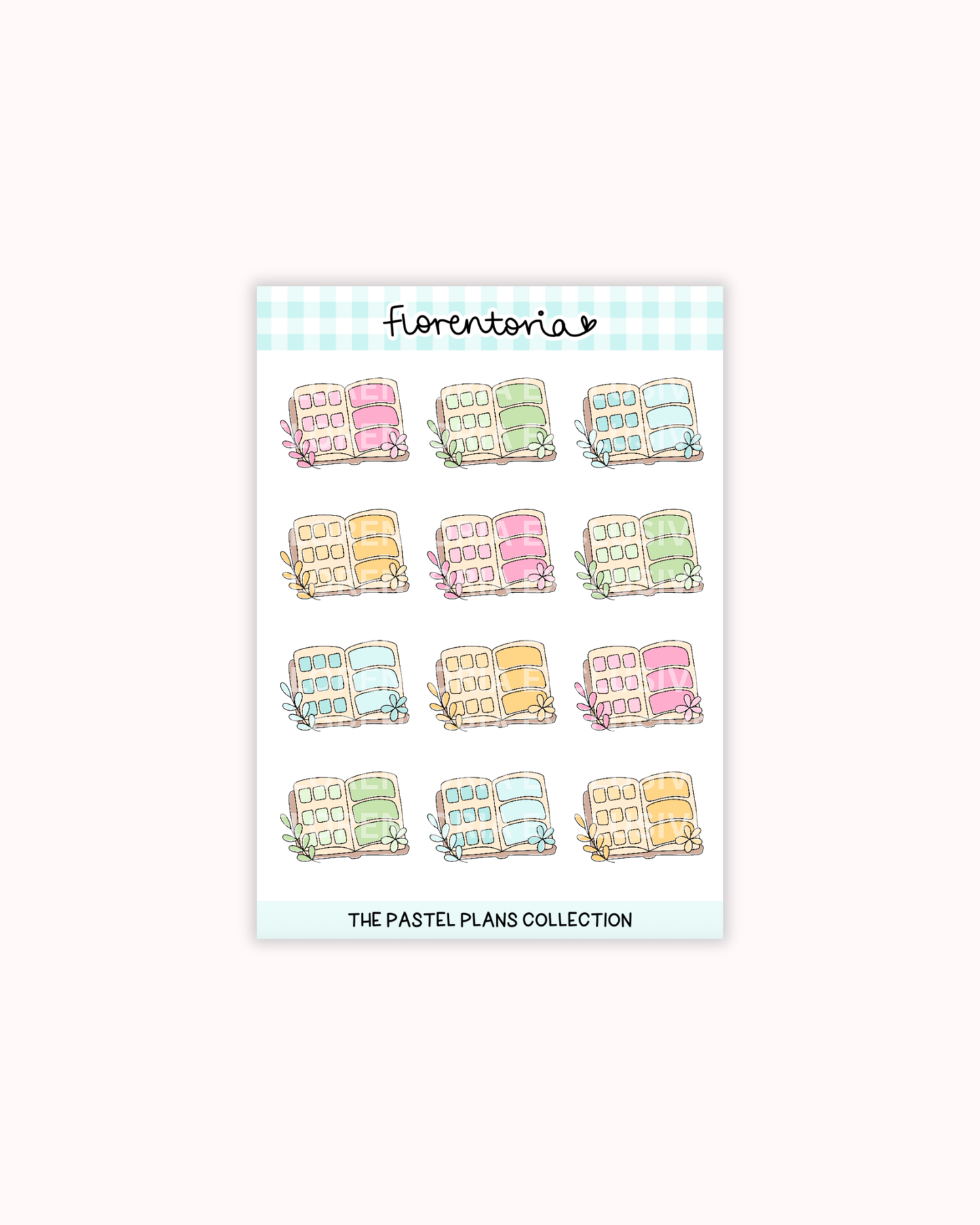Pastel Plans Sticker Sheet
