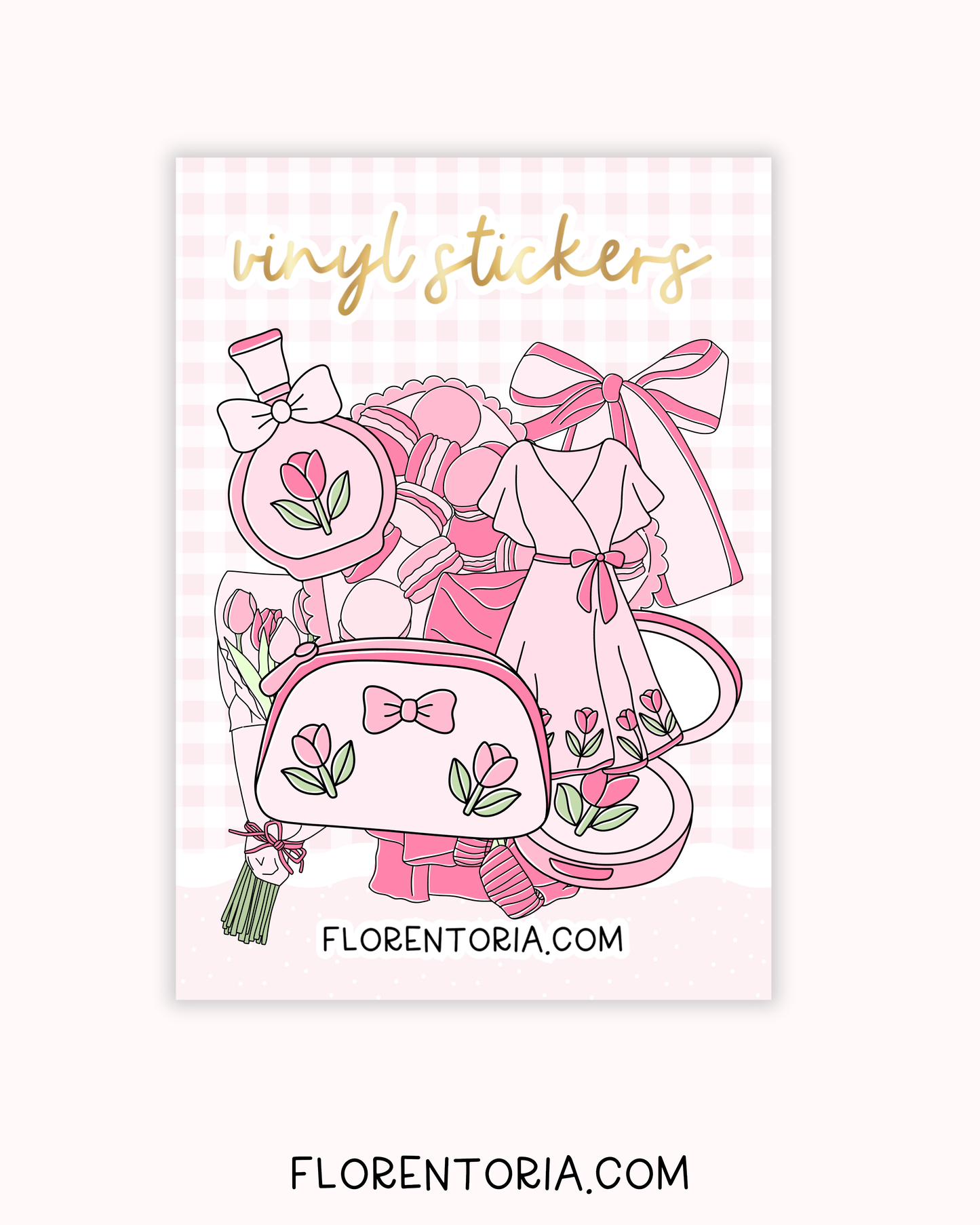 Tulips Set Of 8 Vinyl Stickers
