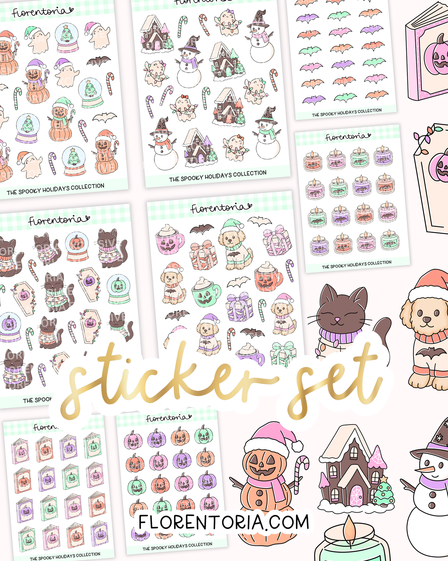 Spooky Holidays Sticker Set