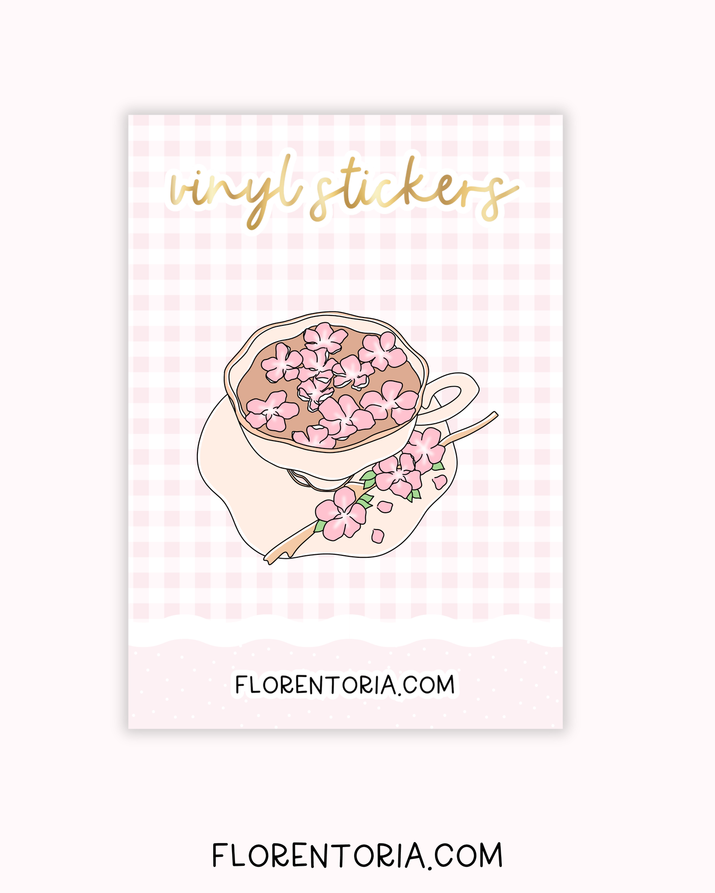 Cherry Blossom Vinyl Sticker