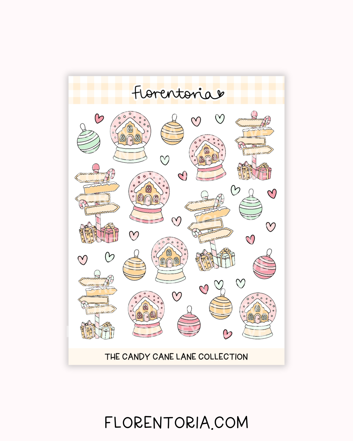 Candy Cane Lane Sticker Sheet