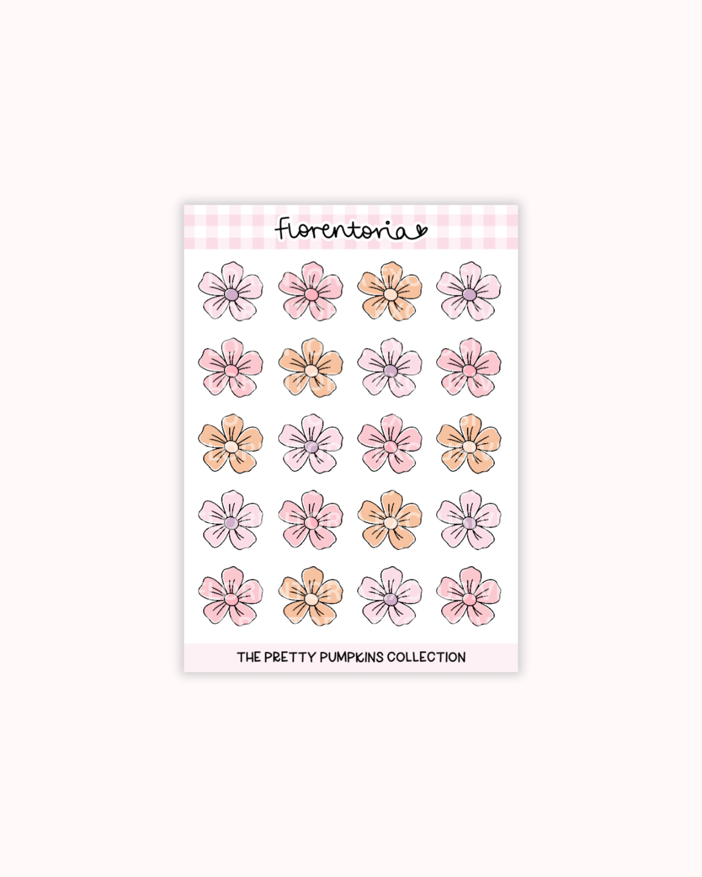 Pretty Pumpkins Sticker Sheet