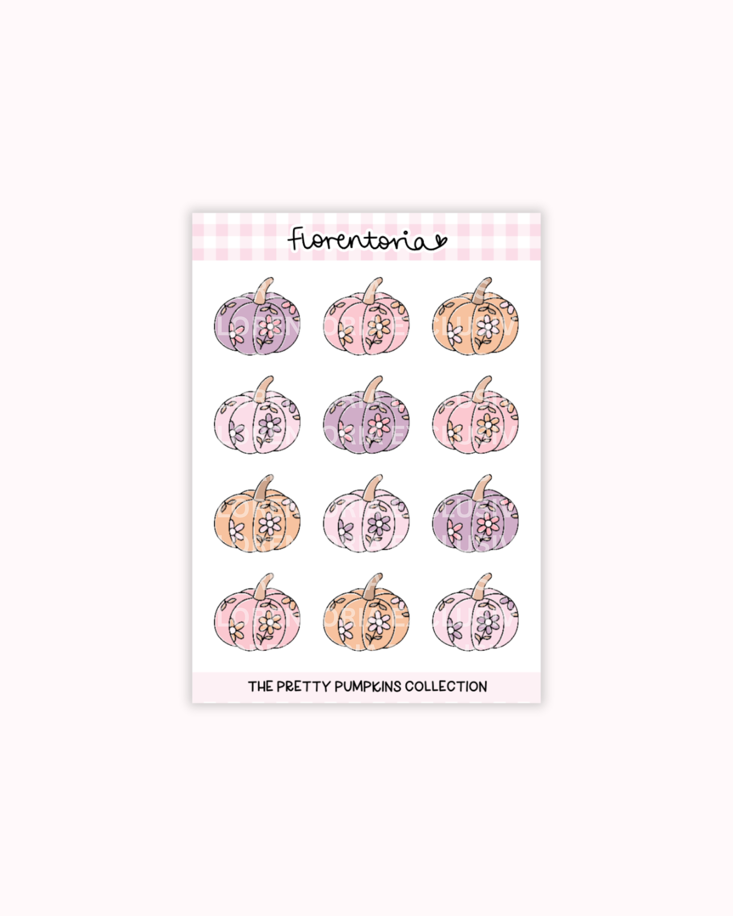 Pretty Pumpkins Sticker Sheet