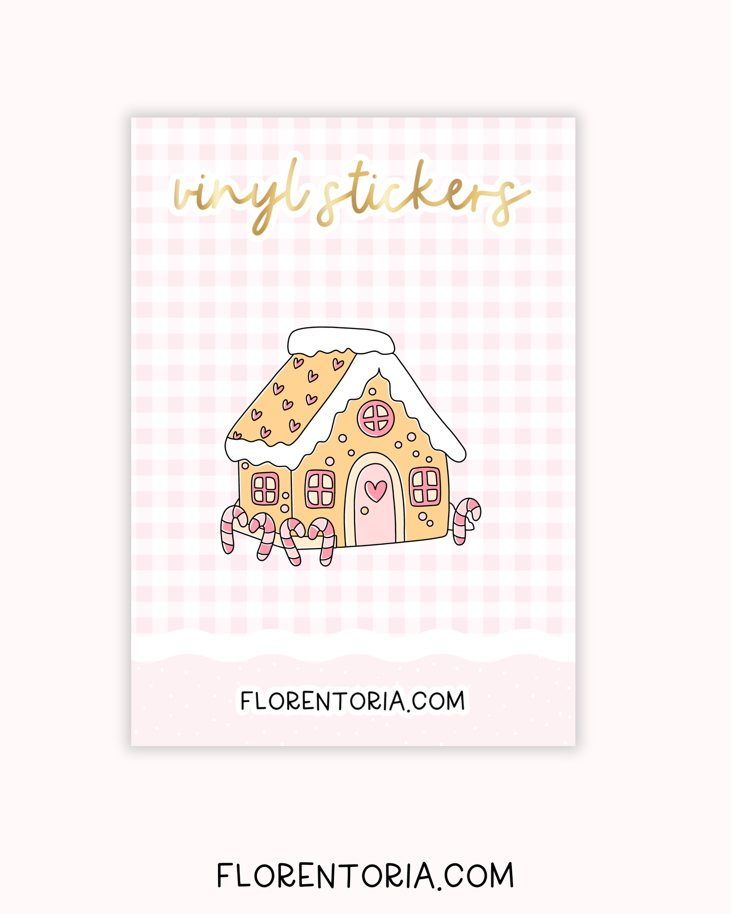 Candy Cane Lane Vinyl Sticker