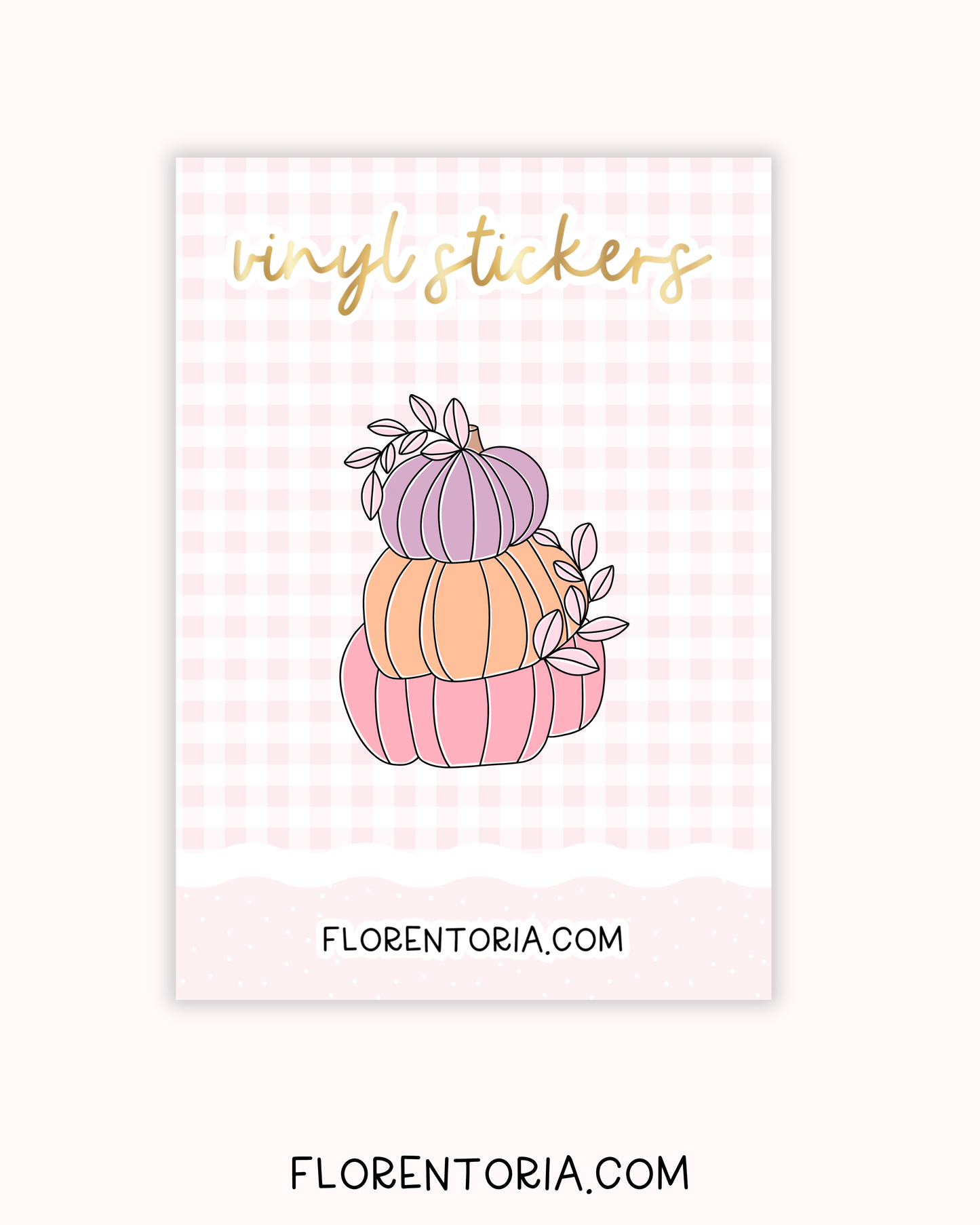 Pretty Pumpkins Vinyl Sticker