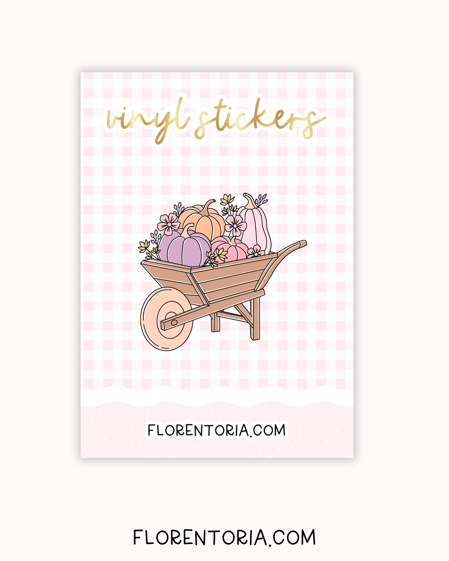 Pretty Pumpkins Vinyl Sticker