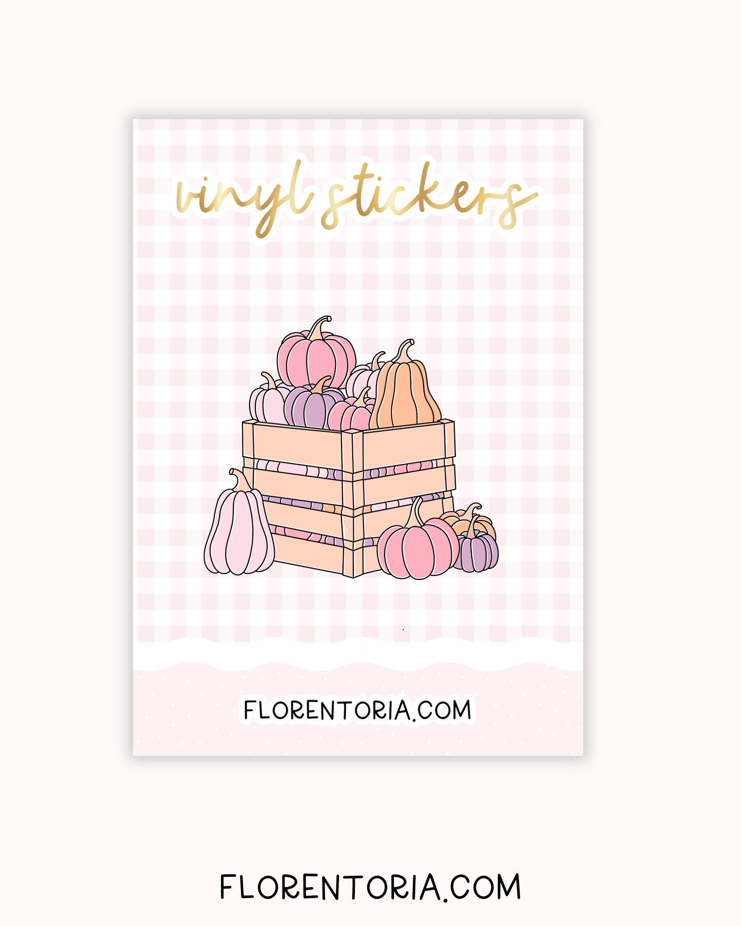 Pretty Pumpkins Vinyl Sticker