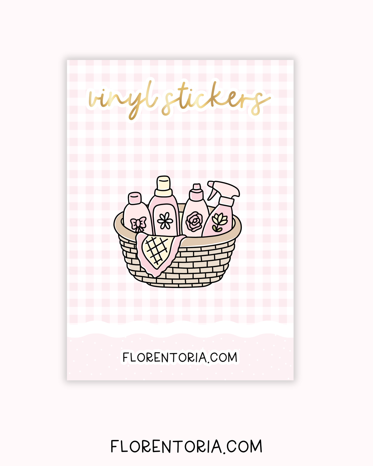 Spring Cleaning Vinyl Sticker