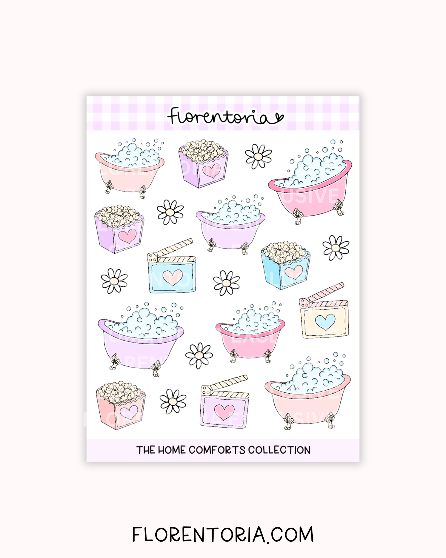 Home Comforts Sticker Sheet