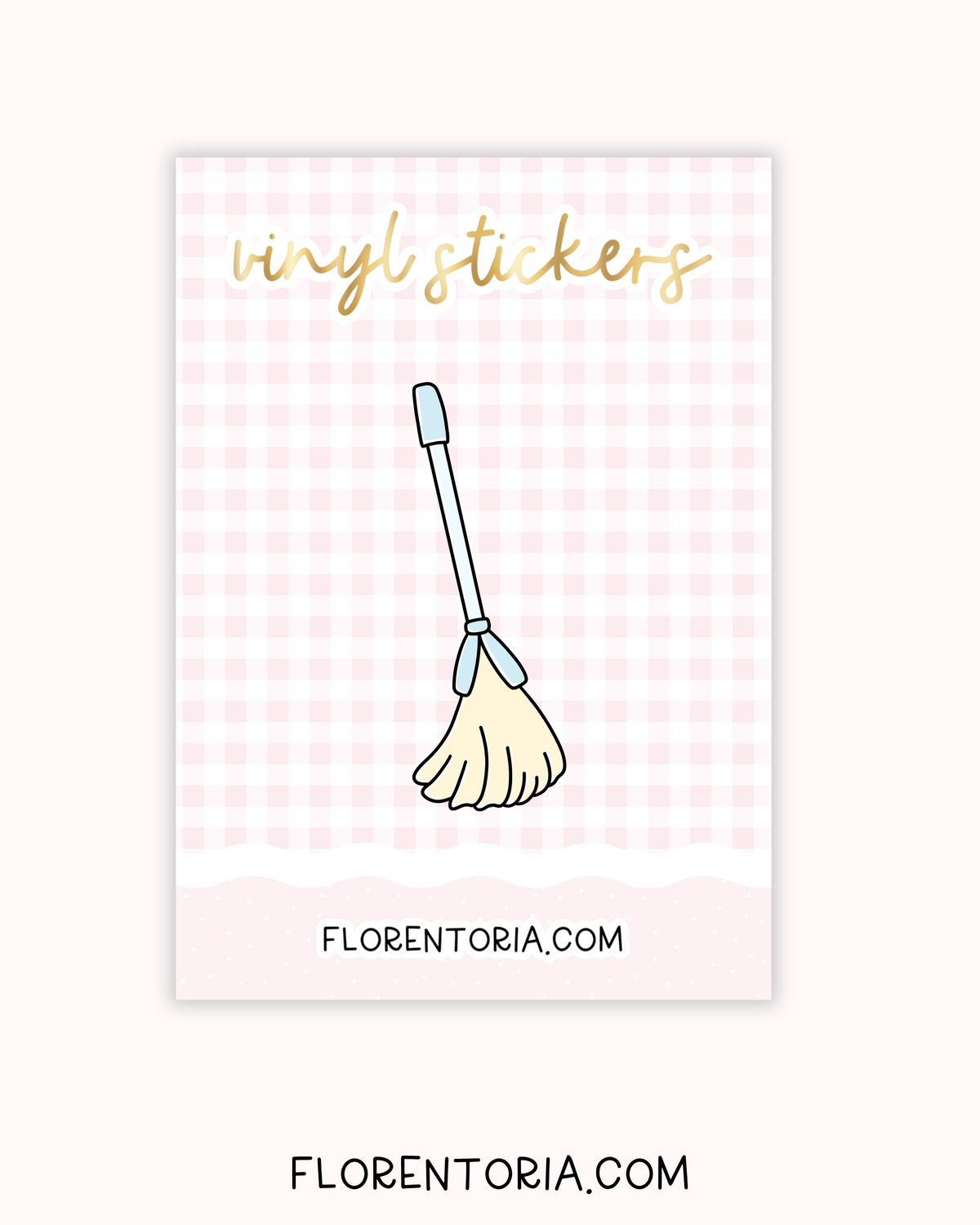 Spring Cleaning Vinyl Sticker