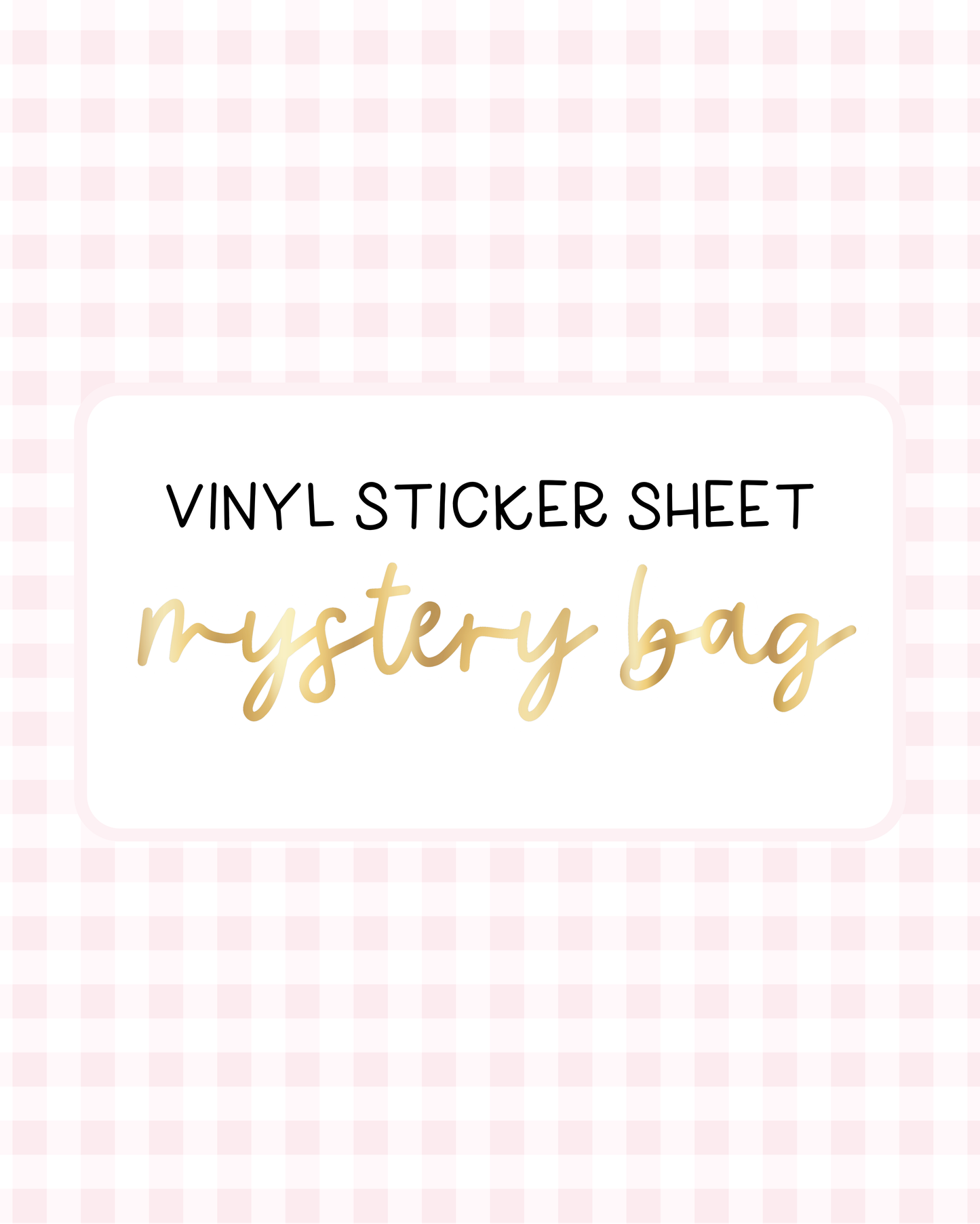 Vinyl Sticker Sheet Mystery Bag