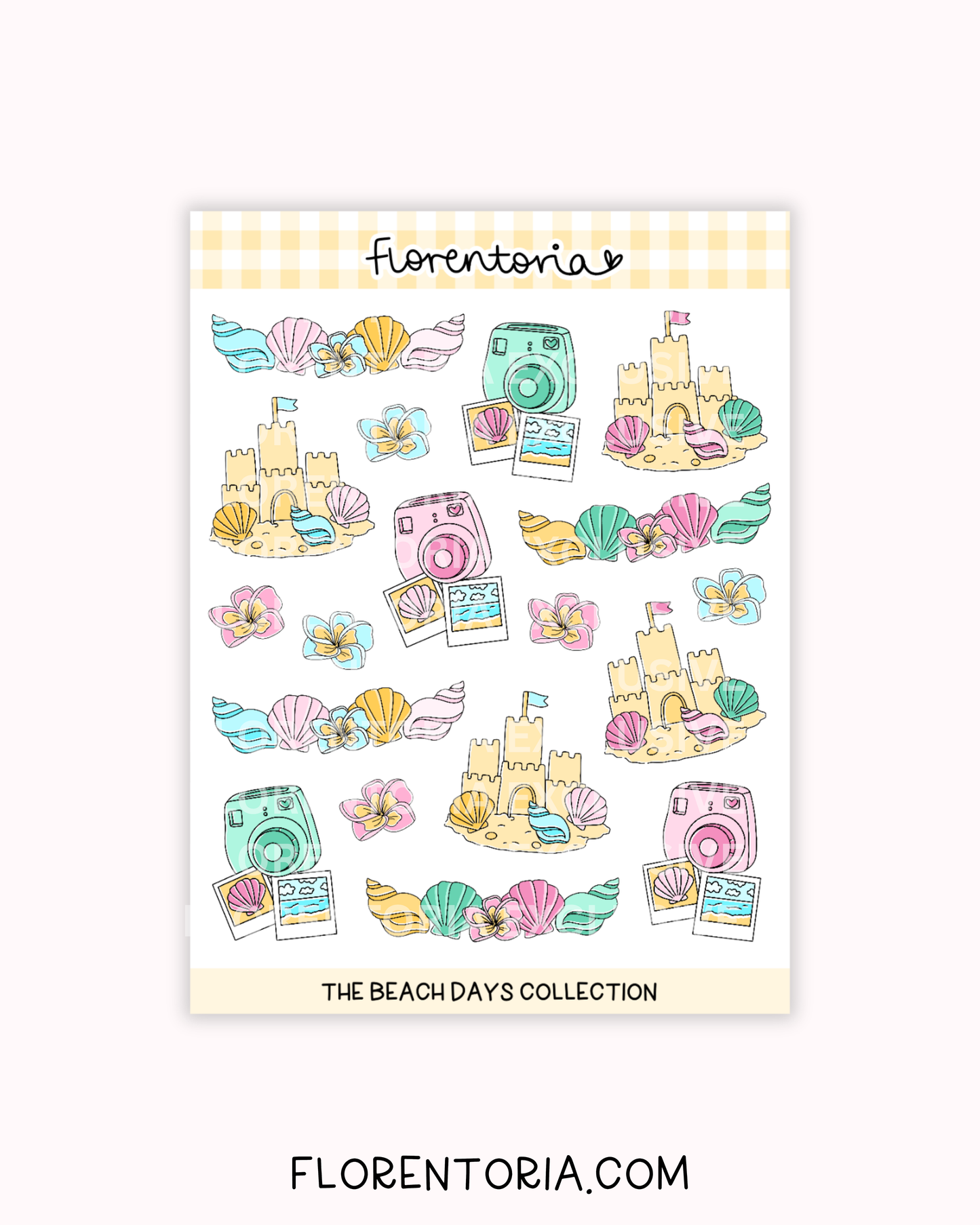 Beach Days Sticker Sheet