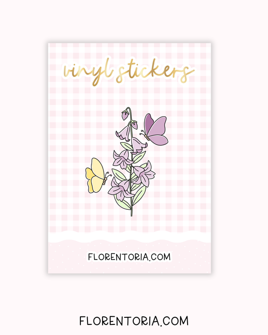 Butterfly Garden Vinyl Sticker