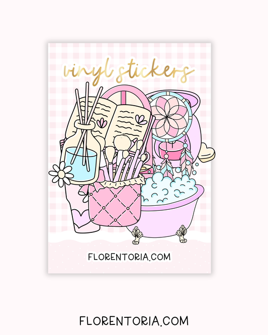 Home Comforts Set Of 8 Vinyl Stickers