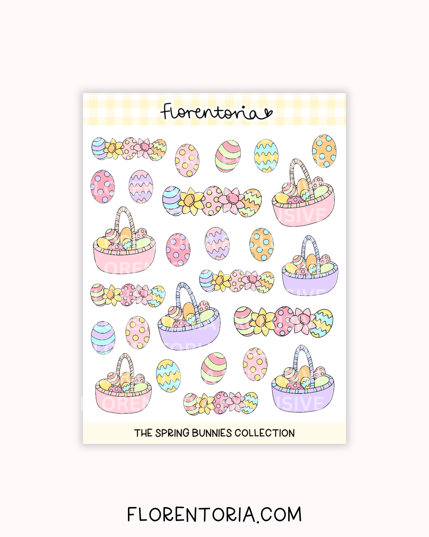 Spring Bunnies Sticker Sheet