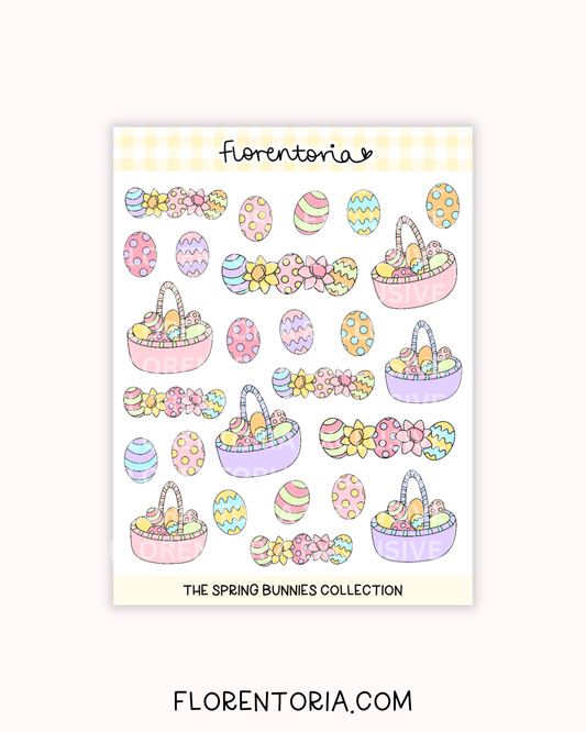 Spring Bunnies Sticker Sheet