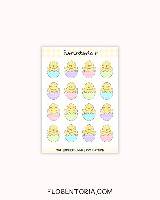 Spring Bunnies Sticker Sheet