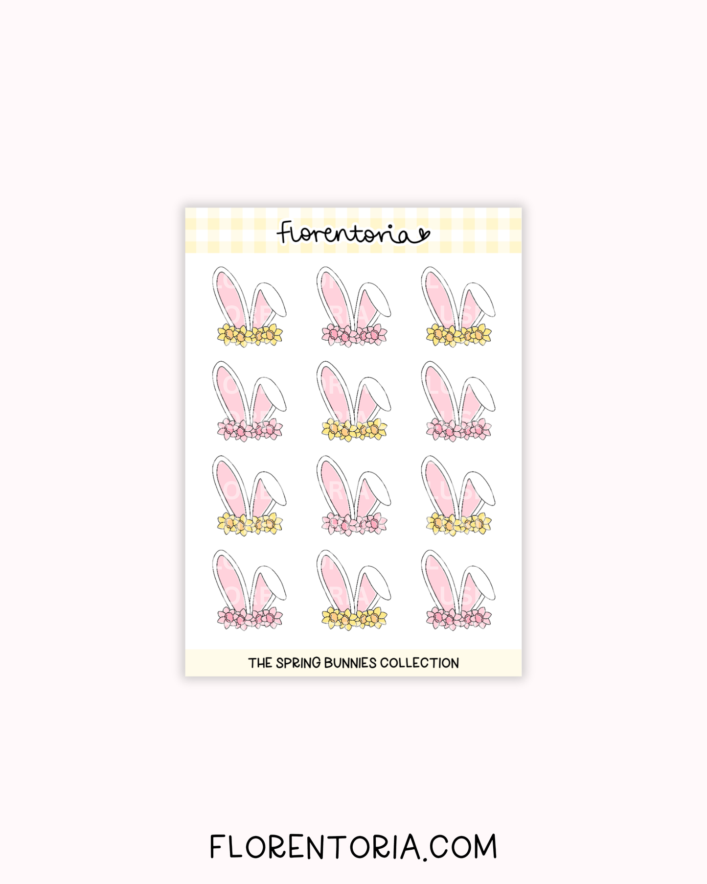Spring Bunnies Sticker Sheet