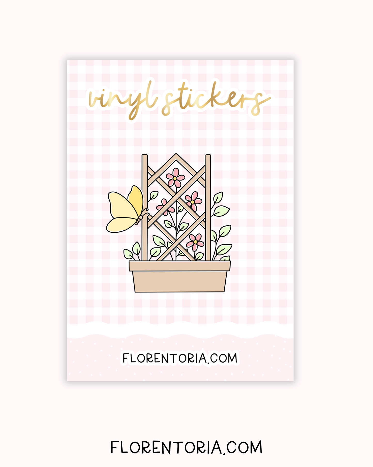 Butterfly Garden Vinyl Sticker