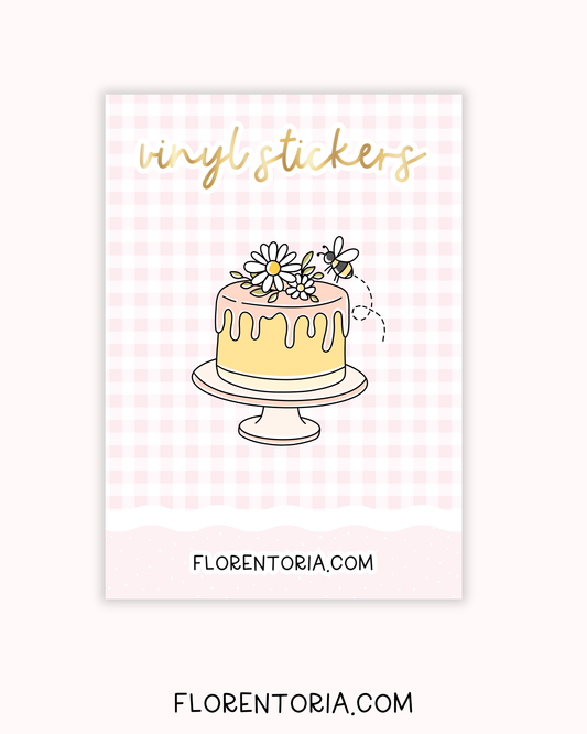 Happy Bee Day Vinyl Sticker