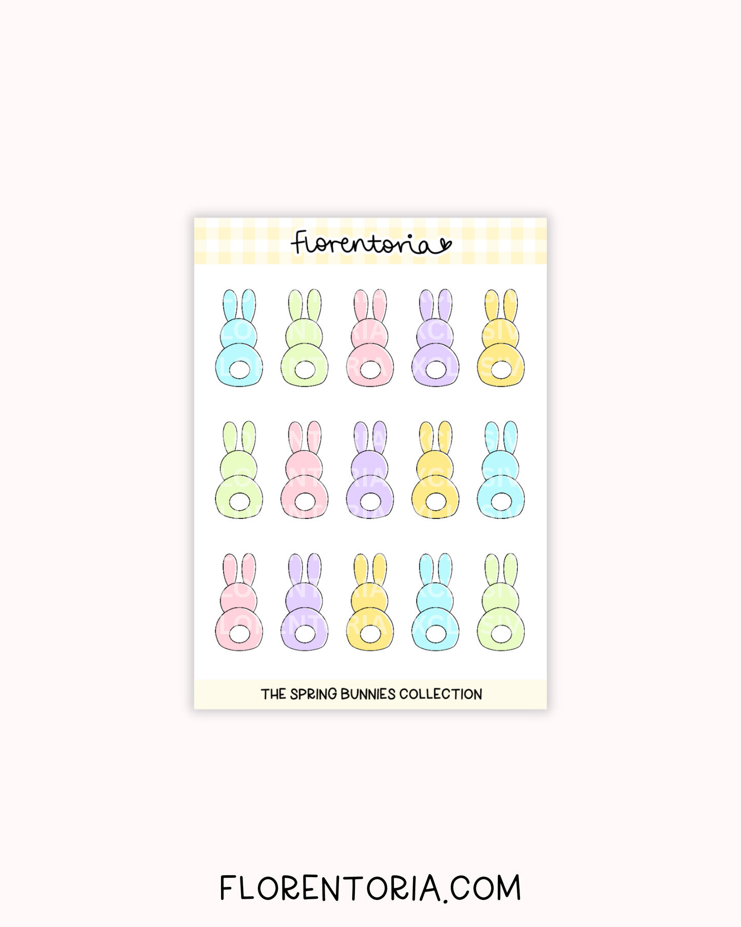 Spring Bunnies Sticker Sheet