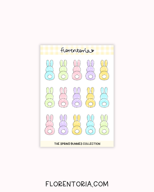 Spring Bunnies Sticker Sheet