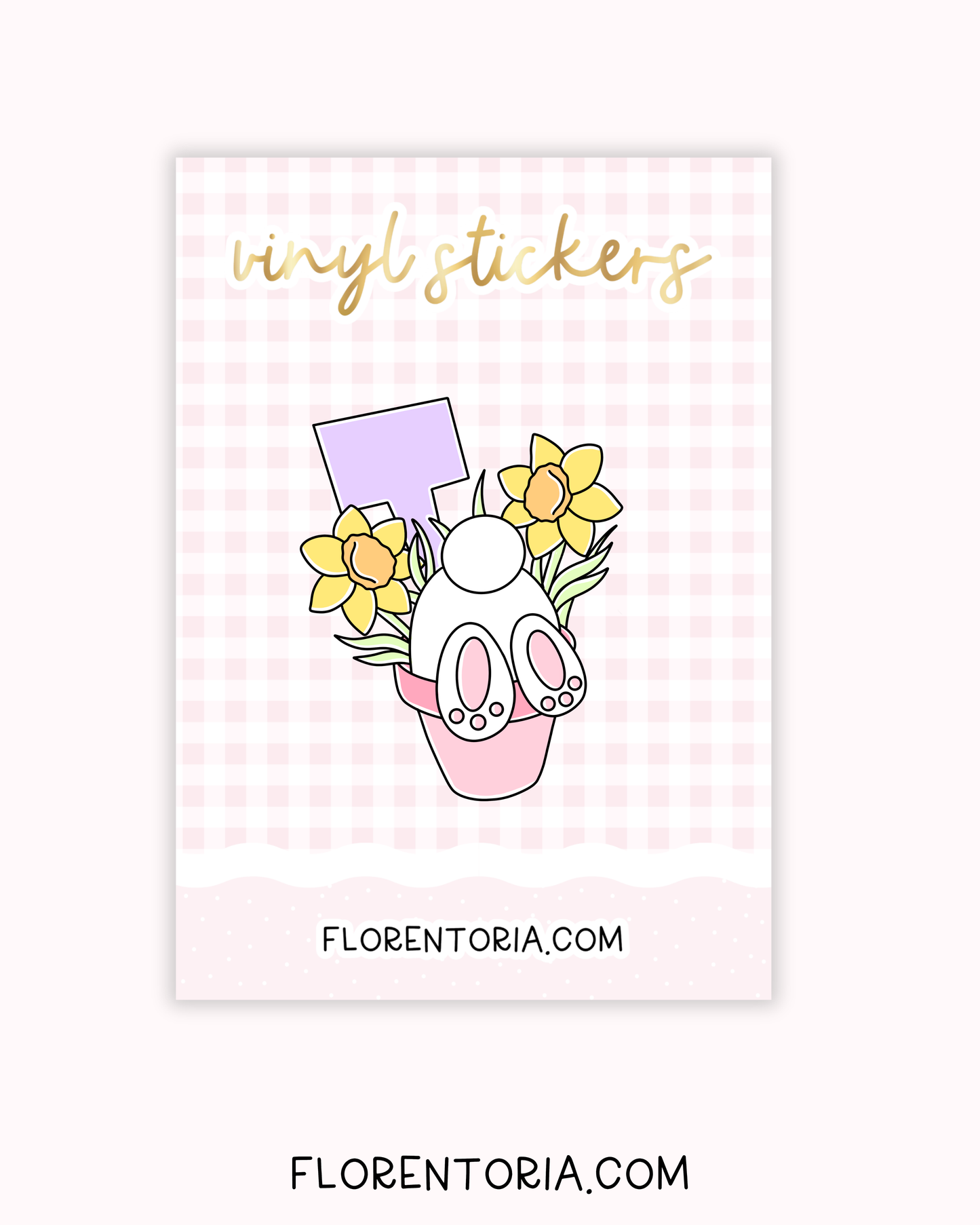 Spring Bunnies Vinyl Sticker
