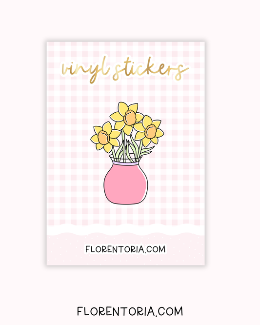 Spring Bunnies Vinyl Sticker