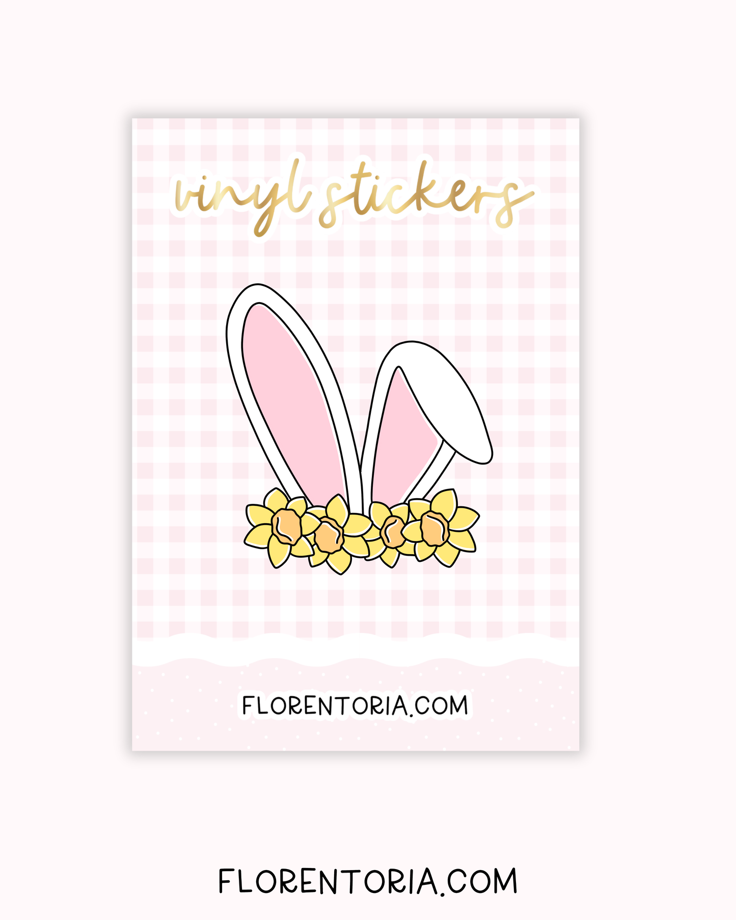 Spring Bunnies Vinyl Sticker