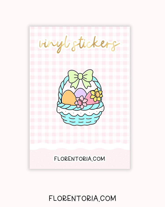 Spring Bunnies Vinyl Sticker
