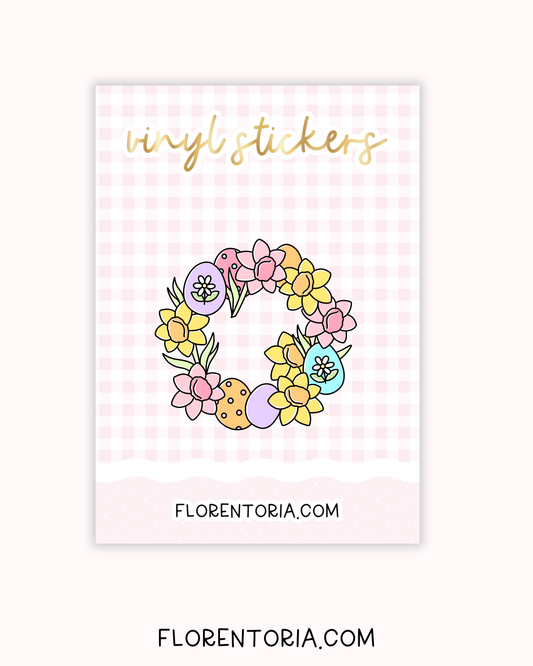 Spring Bunnies Vinyl Sticker
