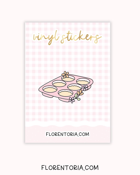 Buttercup Baking Vinyl Sticker