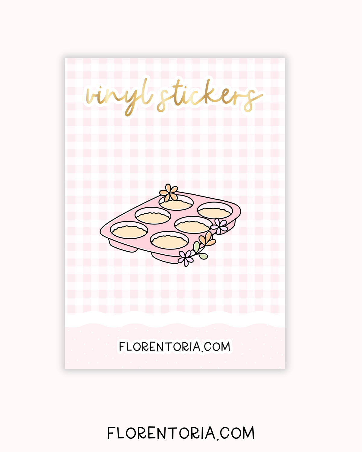 Buttercup Baking Vinyl Sticker