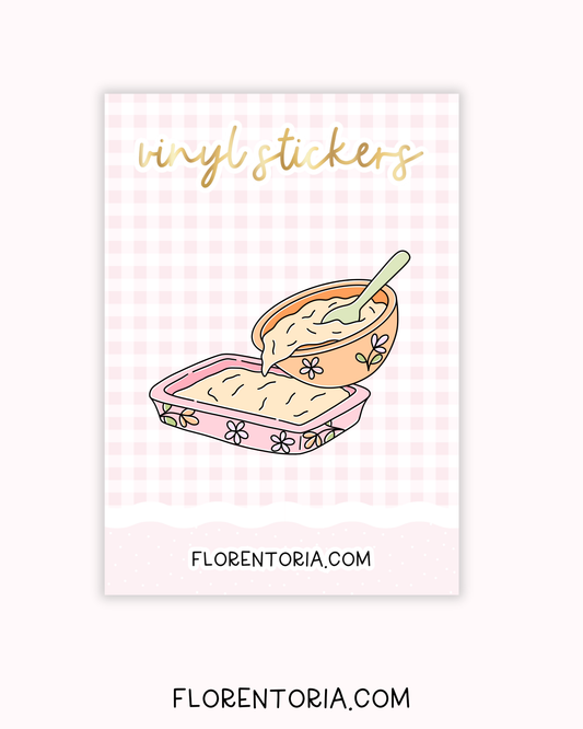 Buttercup Baking Vinyl Sticker