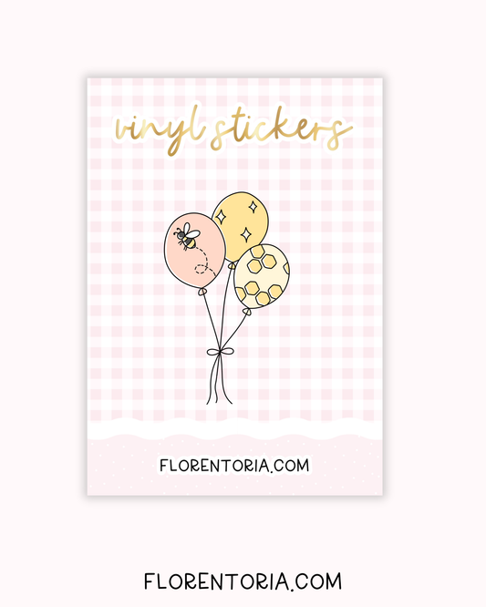 Happy Bee Day Vinyl Sticker